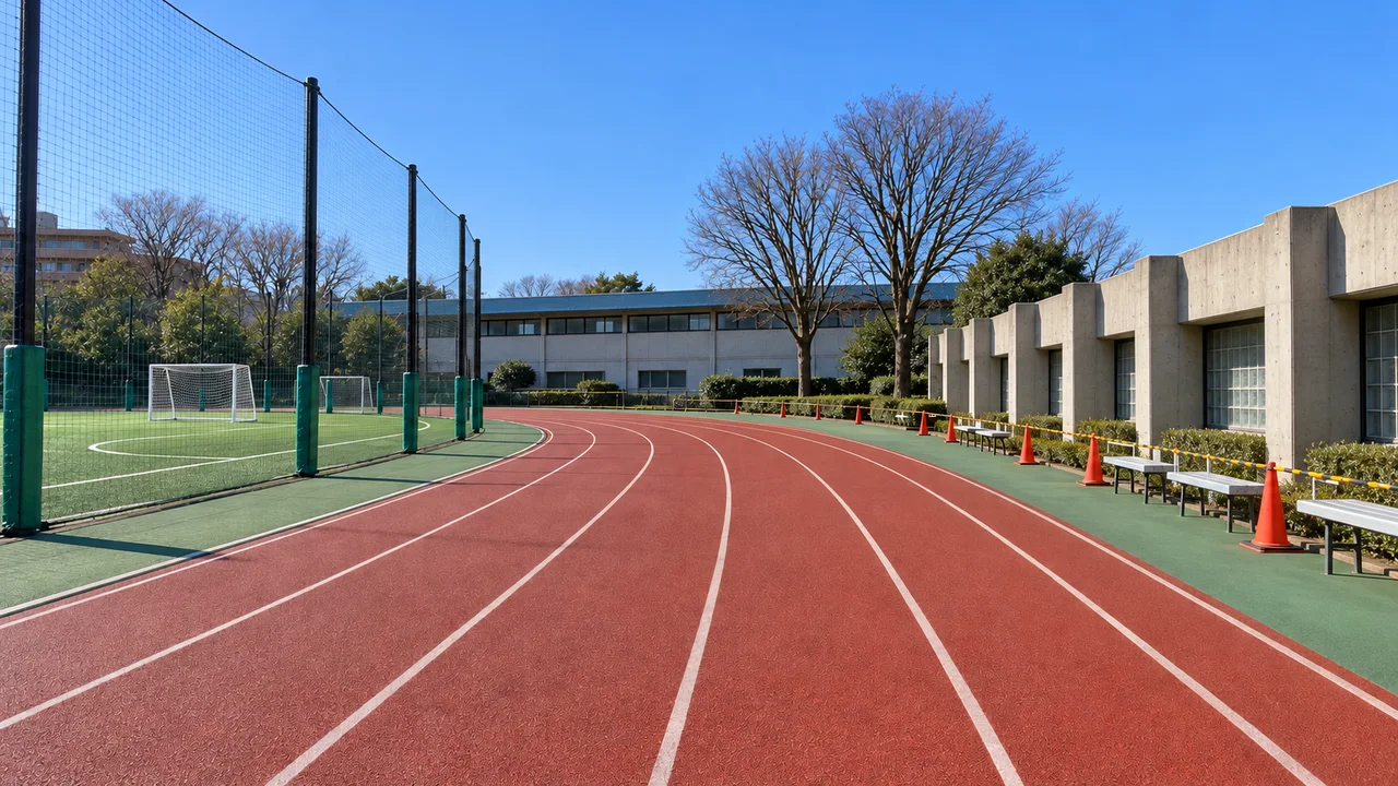 西側のカーブ（AI生成の参考イメージ）