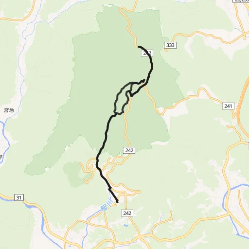 秋吉台のコース地図