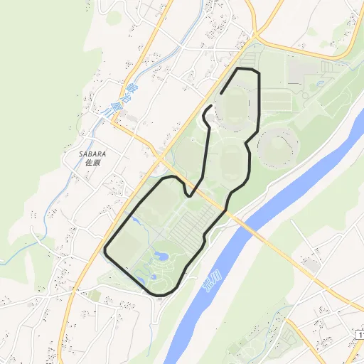 あづま総合運動公園のコース地図