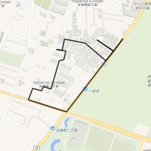 府中の森公園のコース地図