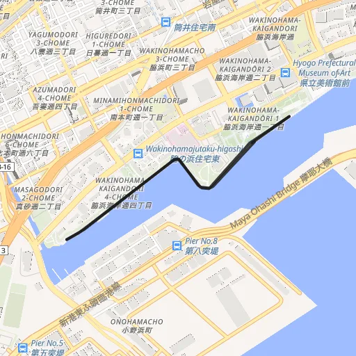 HAT神戸なぎさ公園のコース地図