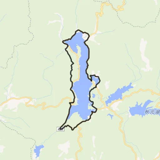 桧原湖のコース地図