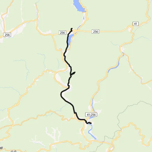 ひだ金山清流コースのコース地図