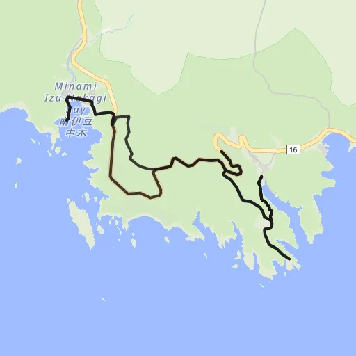 石廊崎・奥石廊トレイルのコース地図