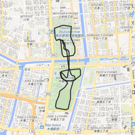 木場公園のコース地図