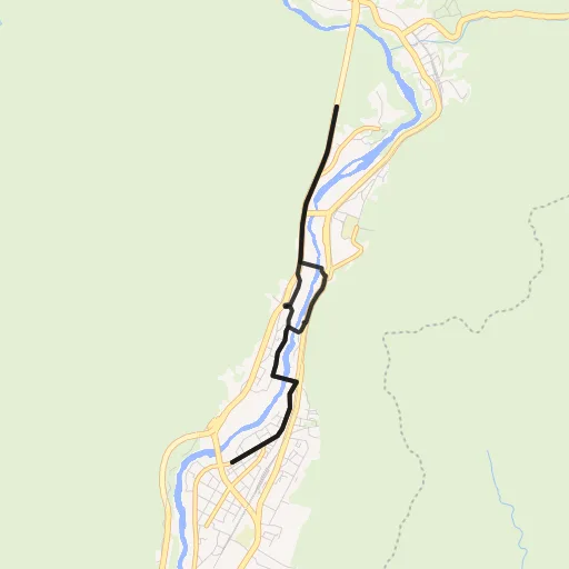 鬼怒川温泉のコース地図