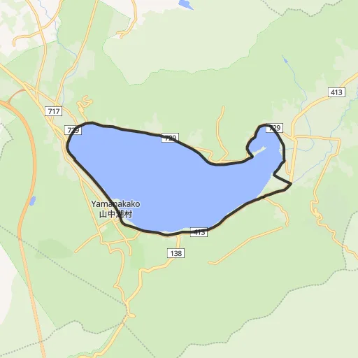 山中湖のコース地図