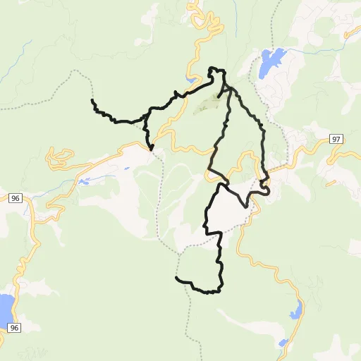 斑尾高原トレイル(斑尾山・袴岳)のコース地図