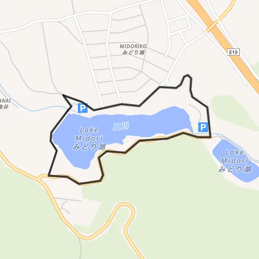 みどり湖のコース地図