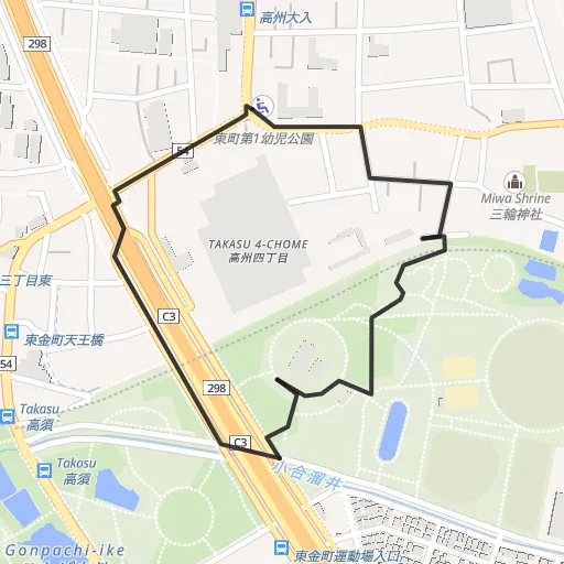 みさと公園のコース地図