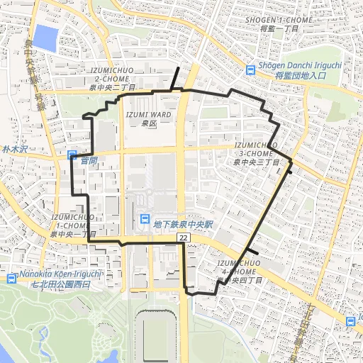 七北田公園のコース地図