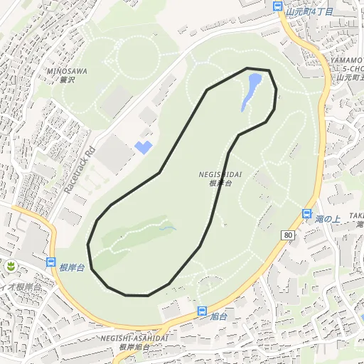 根岸森林公園のコース地図