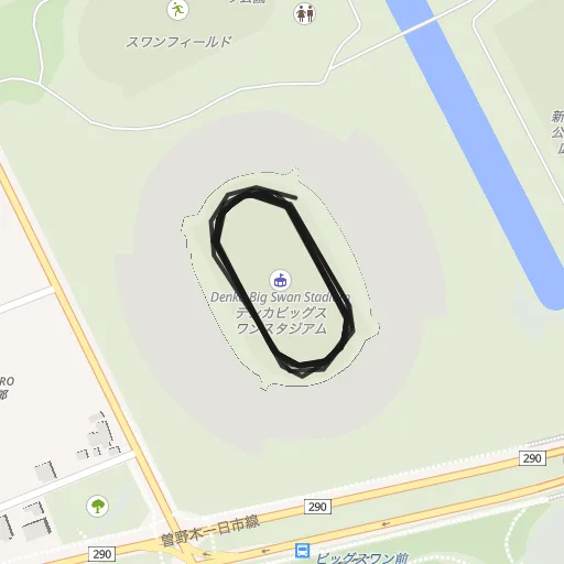 新潟県スポーツ公園のコース地図