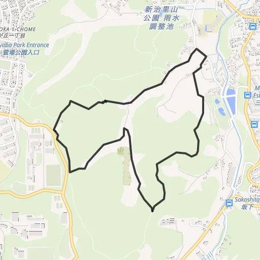 新治市民の森のコース地図