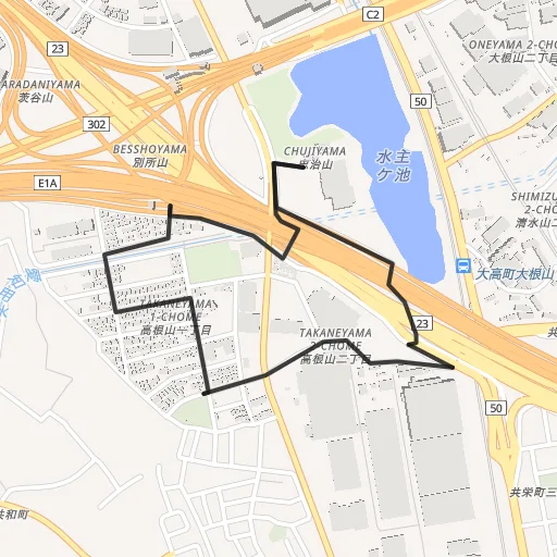 大高緑地のコース地図