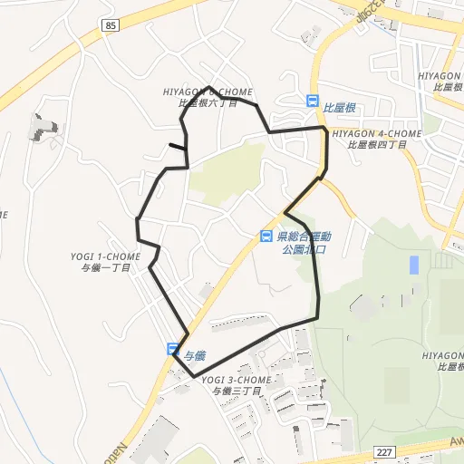 沖縄県総合運動公園のコース地図