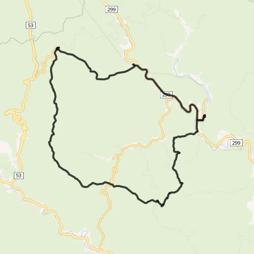 伊豆ヶ岳・子ノ権現のコース地図