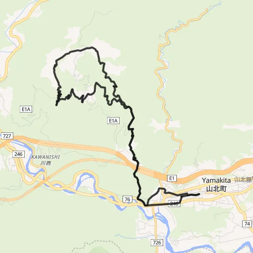 大野山のコース地図