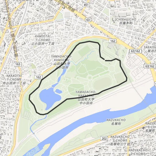 庄内緑地のコース地図