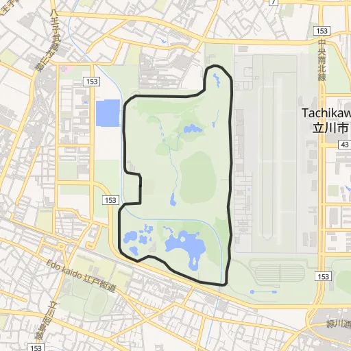 国営昭和記念公園のコース地図