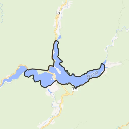 丹沢湖一周コースのコース地図