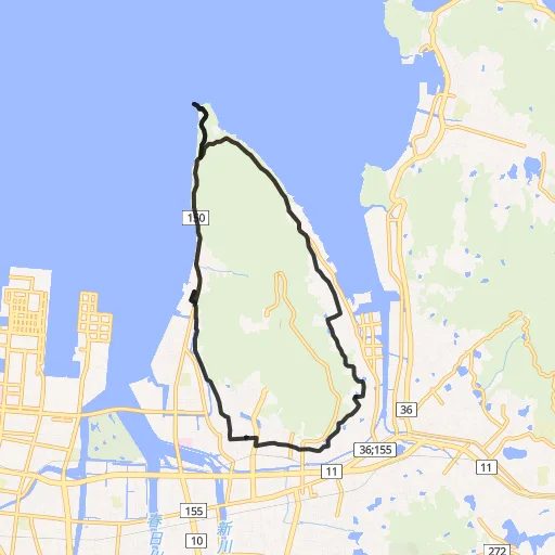 屋島のコース地図