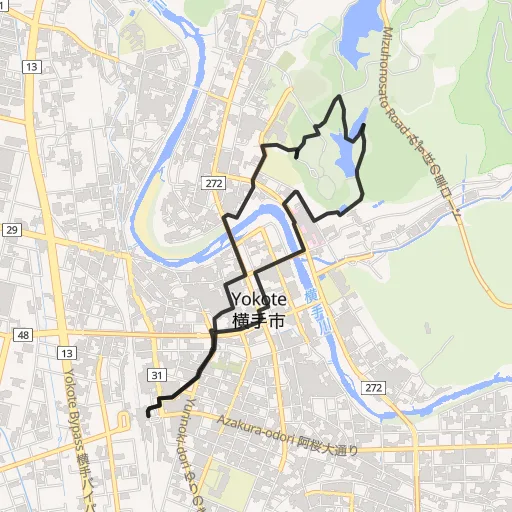 横手公園のコース地図