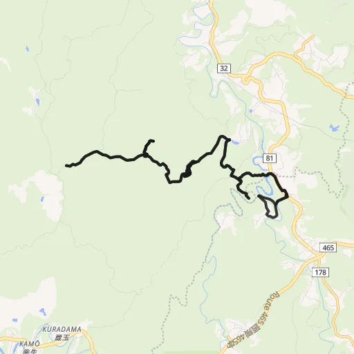 大福山・養老渓谷のコース地図