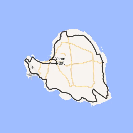 与論島一周コースのコース地図