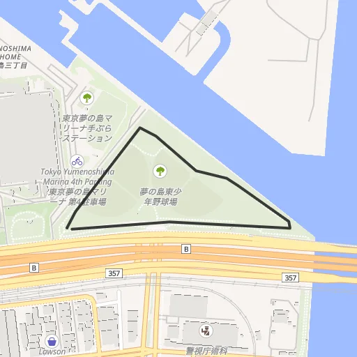 夢の島公園のコース地図