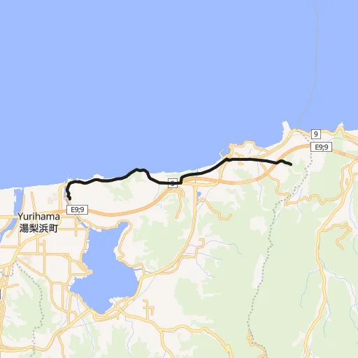 湯梨浜町海岸線コースのコース地図