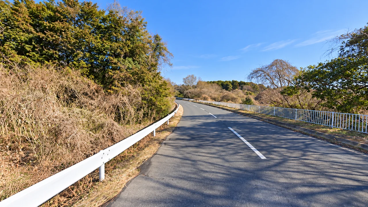 峠を越えて、折り返し方面へ下る・峠へ向かう前半の上り（AI生成の参考イメージ）