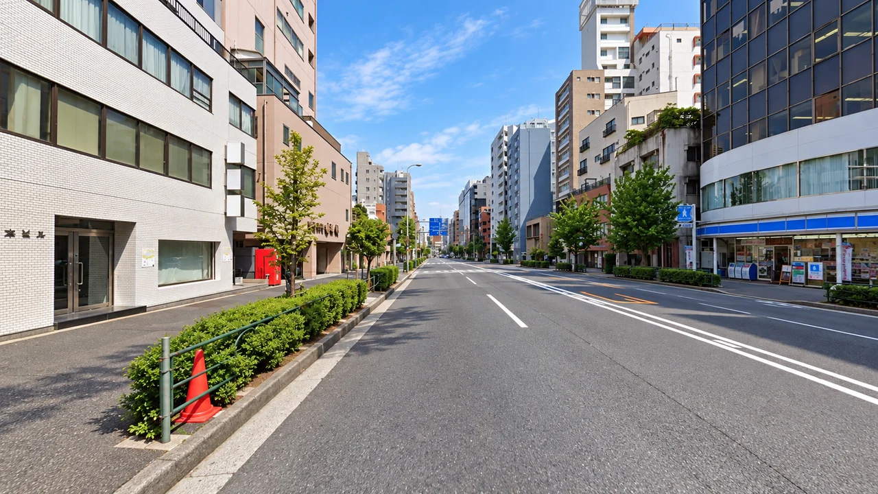 下りで楽に走れても、帰りが残る・市ヶ谷方面へ向かう靖国通り(AI生成の参考イメージ)